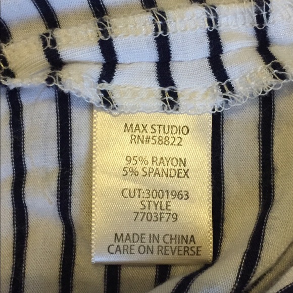 Max Studio Striped Top - Picture 5 of 5